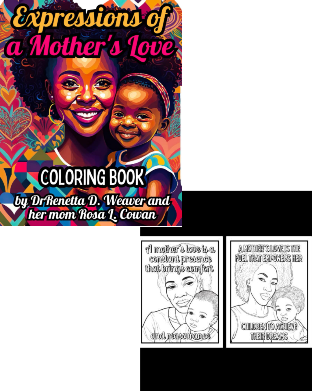 Expressions Of A Mother's Love Adult Coloring Book